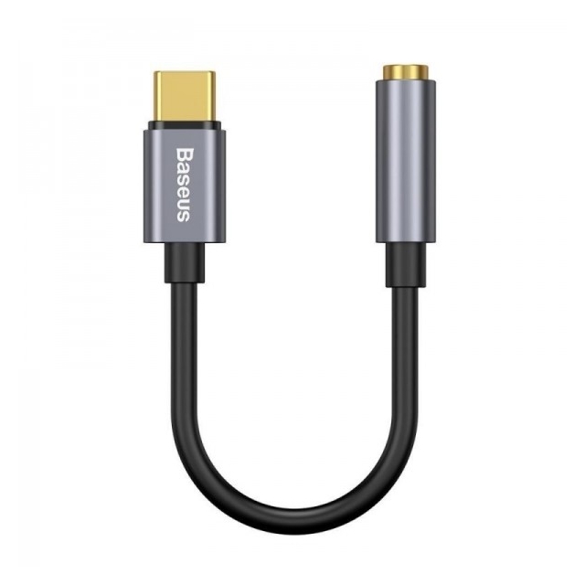 Адаптер Baseus Type-C Male to 3.5mm Female Adapter L54 Deep Grey (CATL54-0G)