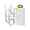 Кабель Baseus Simple Wisdom Data Cable Kit USB to Micro 2.1A (2шт.) 1.5m White (TZCAMZJ-02)