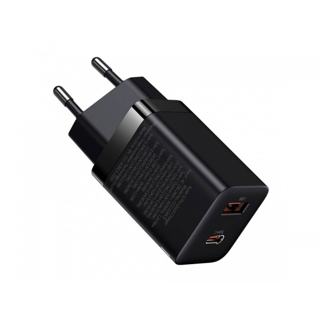СЗУ Baseus Super Si Pro Quick Charger C+U 30W EU Black (CCSUPP-E01)