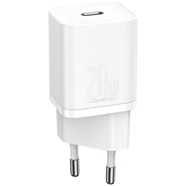 СЗУ Baseus Super Si Quick Charger 1C 20W EU White (CCSUP-B02)