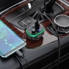 FM-трансмиттер Hoco E62 Fast PD20W+QC3.0 car BT FM transmitter Black (E62)