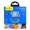 Кабель Hoco X21 Plus Silicone charging cable for Type-C 1m Black & White
