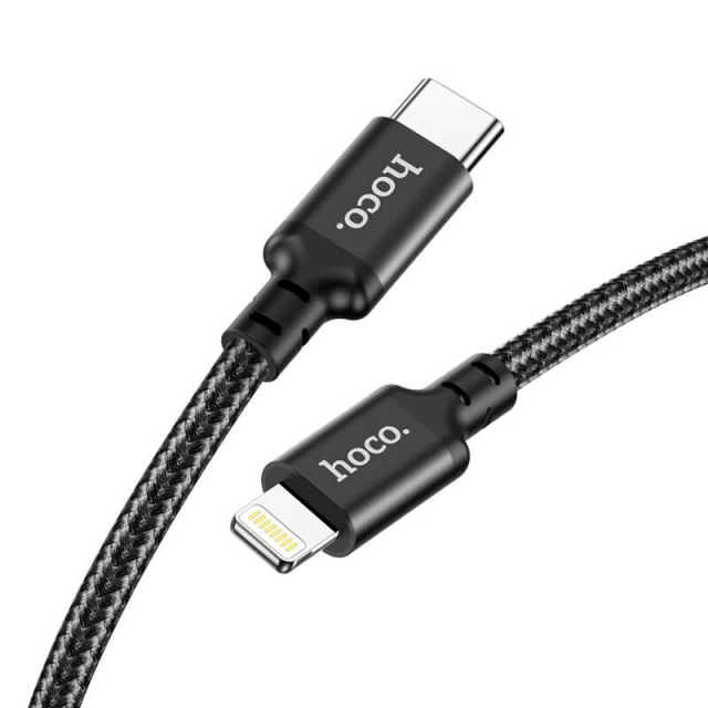 Кабель Hoco X14 Double speed PD charging data cable Lightning ( L-2M ) Black