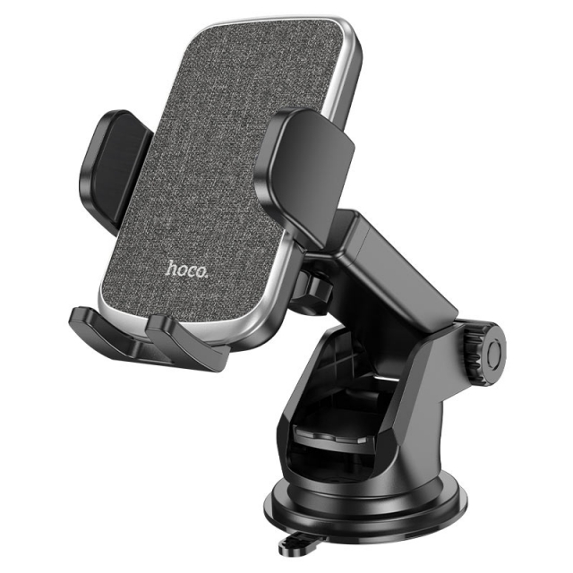Холдер Hoco CA95 Polaris push-type telescopic suction cup car holder Black (CA95)