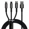 USB-хаб Baseus Square round 4 in 1 USB HUB Adapter(USB3.0 TO USB3.0*1+USB2.0*3) 1m Black (CAHUB-AY01