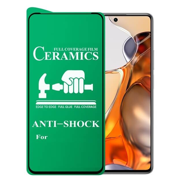 Защитное стекло Ceramic Xiaomi Mi 11T Black