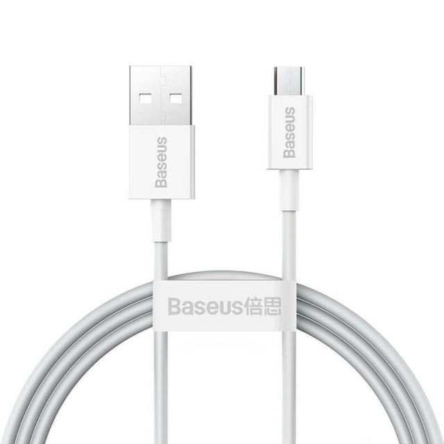 Кабель Baseus Superior Series Fast Charging Data Cable USB to Micro 2A 1m White