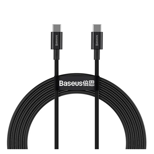 Кабель Baseus Superior Series Fast Charging Data Cable Type-C to Type-C 100W 1m Black