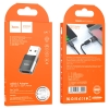 Адаптер Hoco UA17 USB Male to Type-C female USB 2.0 adapter Black