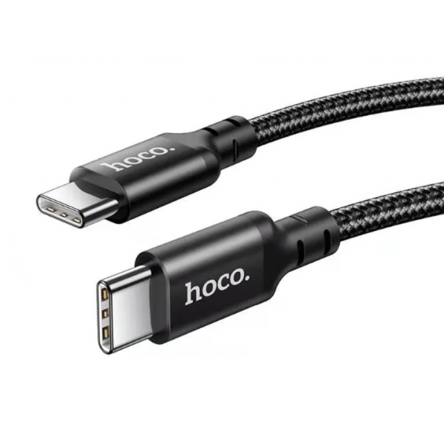 Кабель Hoco X14 Double speed 60W charging data cable Type-C to Type-C ( L-1M ) Black