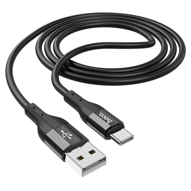 Кабель Hoco X72 Creator silicone charging data cable for Type-C Black