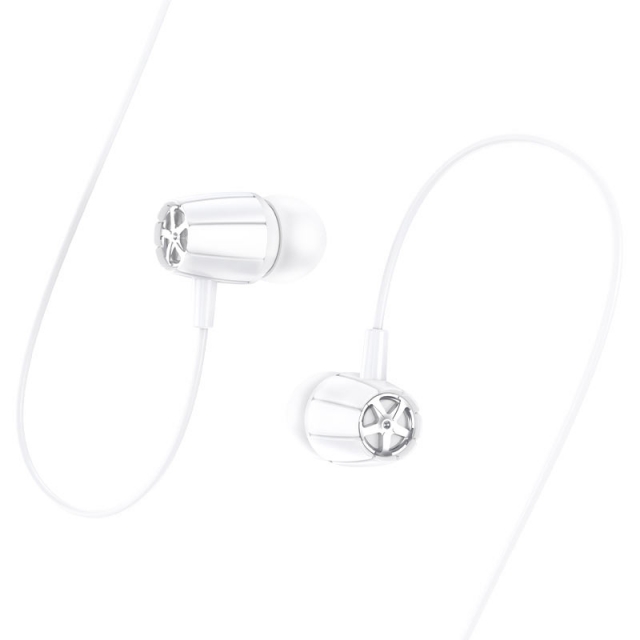 Наушники Hoco M88 Graceful universal earphones with mic White (M88)