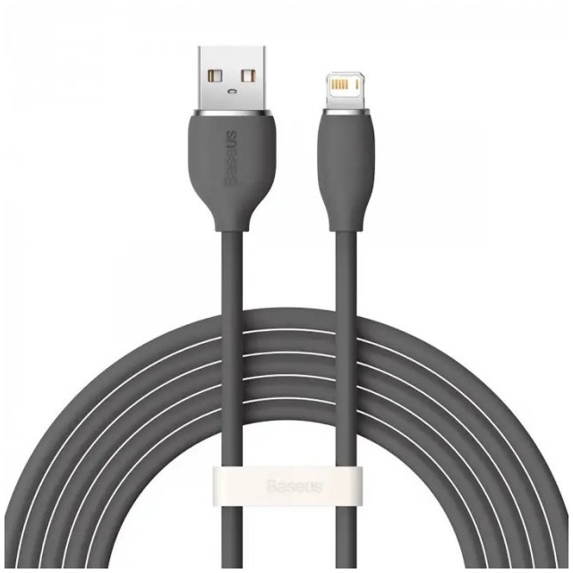 Кабель Baseus Jelly Liquid Silica Gel Fast Charging Data Cable USB to Lightning 2.4A 2m Black