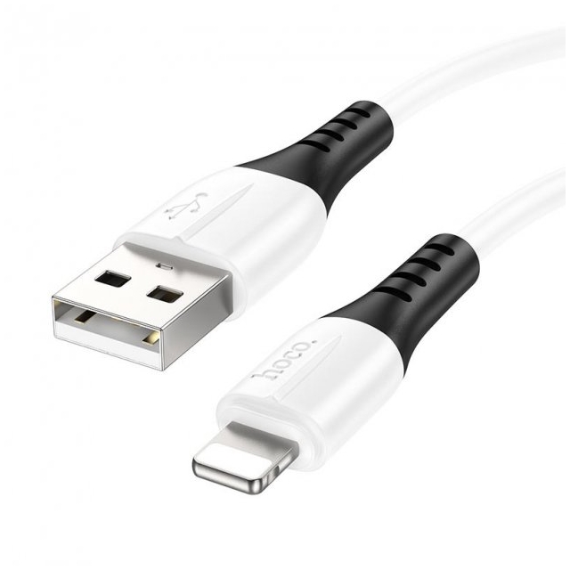 Кабель Hoco X82 iP silicone charging data cable White (X82)