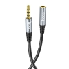Кабель Hoco UPA20 3.5 audio extension cable male to female ( L-1M ) Metal Gray