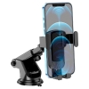 Холдер Hoco CA104 vertical and horizontal telescopic gravity vehicle holder Black Metal Gray (CA104)