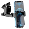 Холдер Hoco CA104 vertical and horizontal telescopic gravity vehicle holder Black Metal Gray (CA104)