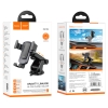 Холдер Hoco CA104 vertical and horizontal telescopic gravity vehicle holder Black Metal Gray (CA104)