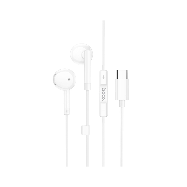 Наушники Hoco M95 Type-C wire-controlled digital earphones with microphone White (M95)