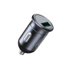 АЗП XO CC46 QC3.0 18W car charger with Type-c cable Gray