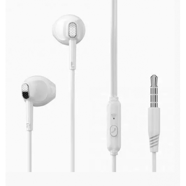 Наушники XO EP52 metal in-ear 3.5mm earphone White (EP52)