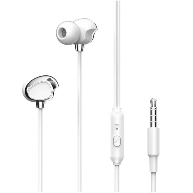 Навушники XO EP53 in-ear 3.5mm earphone White
