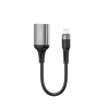 АЗП XO CC46 QC3.0 18W car charger with Type-c cable Gray