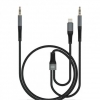 Кабель XO NB178B 2 in 1 audio adapter cable DC3.5 TO DC3.5+TYPE-C  1M Black (NB178B)