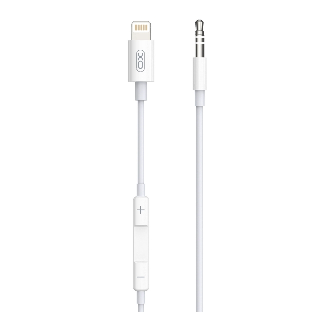 Кабель XO NB-R192A Lightning to 3.5mm 1M White (NB-R192A)