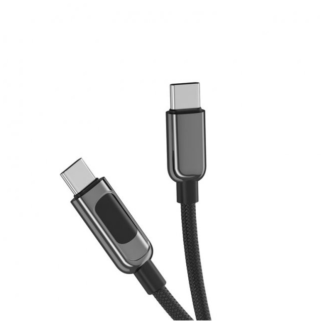 Кабель XO NB-Q203B Digital display data type-c cable 60W Black (NB-Q203B)