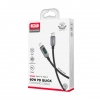 Кабель XO NB-Q203B Digital display data type-c cable 60W Black (NB-Q203B)
