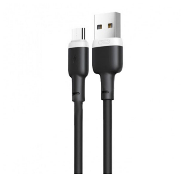 Кабель XO NB208 Liquid Silicone Data Micro Cable Black (NB208)