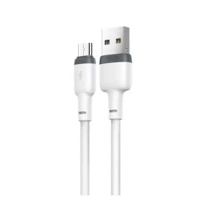 Кабель XO NB208 Liquid Silicone Data Micro Cable White (NB208)