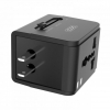 Мережевий фільтр XO WL01 charger can use for all countries for UK, EU, US Black