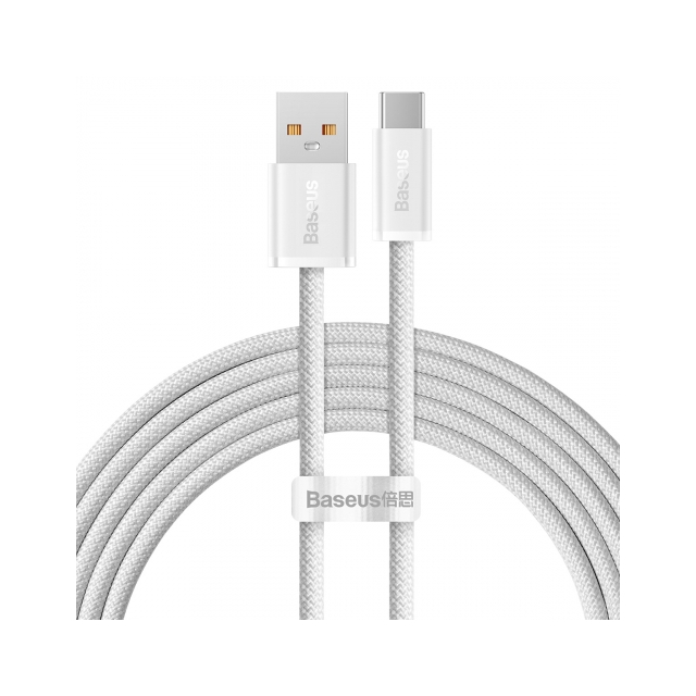 Кабель Baseus Dynamic Series Fast Charging Data Cable USB to Type-C 100W 2m White