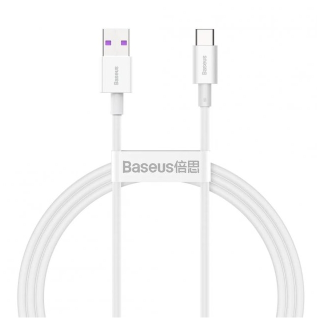 Кабель Baseus Superior Series Fast Charging Data Cable USB to Type-C 66W 1m White