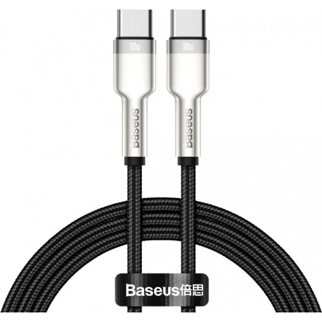 Кабель Baseus Cafule Series Metal Data Cable Type-C to Type-C 100W 2m Black