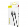 Кабель Baseus cafule Cable USB For Type-C 3A 2m Gray+Black