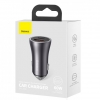 АЗП Baseus Golden Contactor Max Dual Fast Charger Car Charger U + C 60W Dark Gray