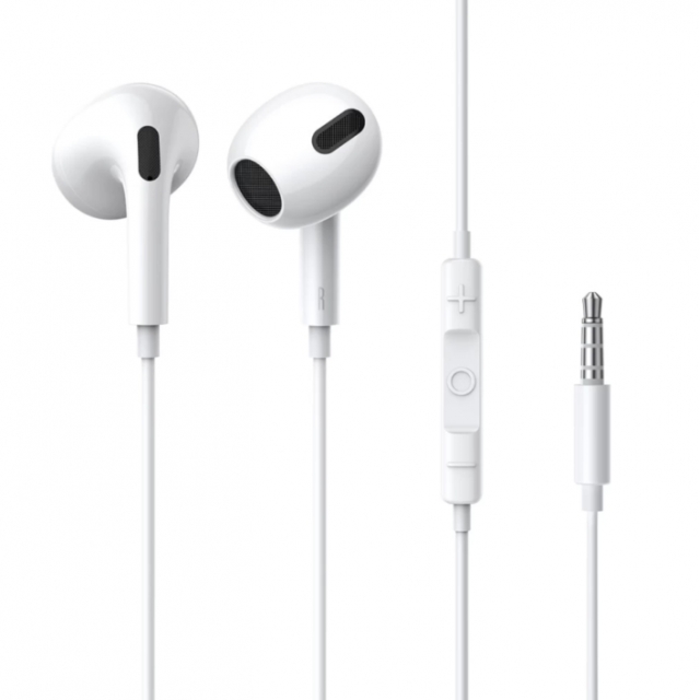 Наушники Baseus Encok 3.5mm lateral in-ear Wired Earphone H17 White (NGCR020002)