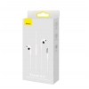 Наушники Baseus Encok 3.5mm lateral in-ear Wired Earphone H17 White (NGCR020002)