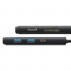 USB-хаб Baseus Lite Series 6-Port Type-C HUB Docking Station (to HDMI/USB3.0/2Type-C Data/SD) Black