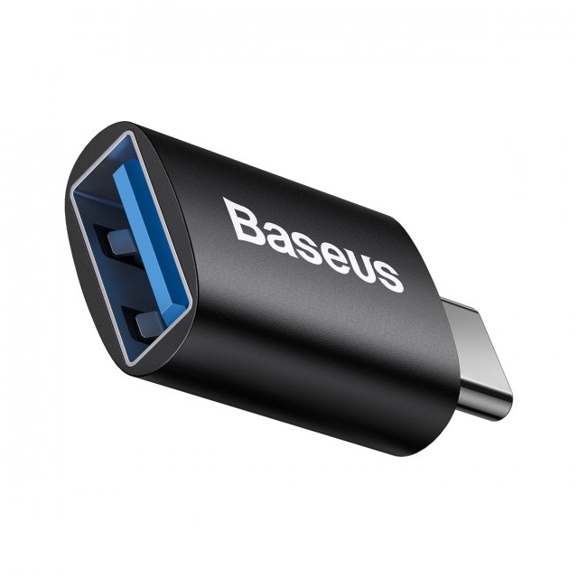 Адаптер Baseus Ingenuity Series Mini OTG Adaptor Type-C to USB-A 3.1 Black (ZJJQ000001)