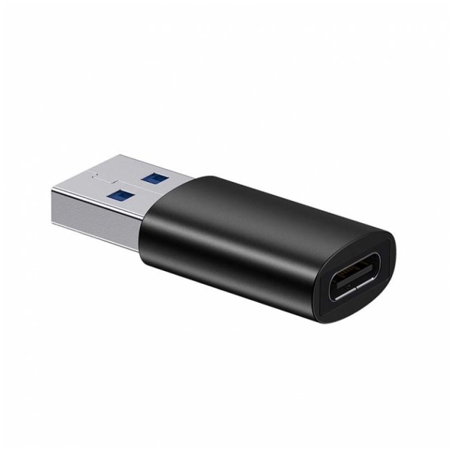 Адаптер Baseus Ingenuity Series Mini OTG Adaptor USB 3.1 to Type-C  Black (ZJJQ000101)