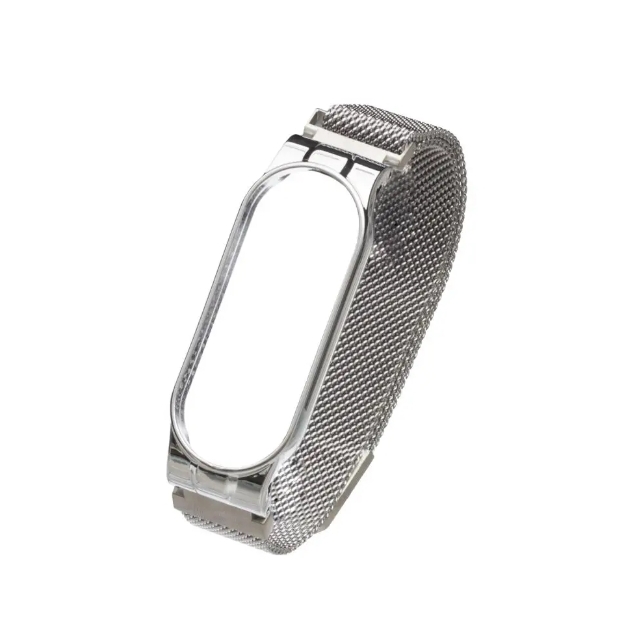 Ремешок Миланская Петля Mi Band 7 Silver (01)