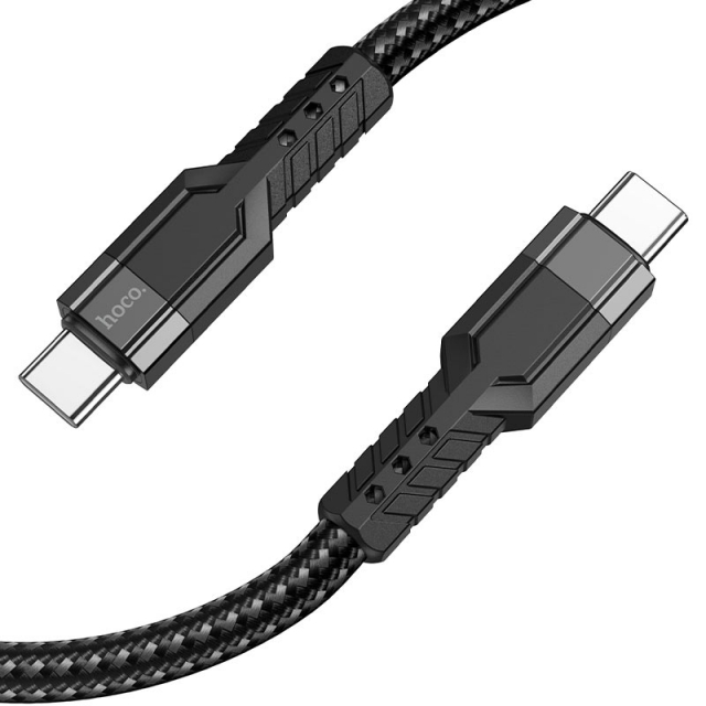 Кабель Hoco U110 Type-C to Type-C 60W charging data cable Black