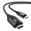 Адаптер Hoco UA16 Type-C to HDMI TV HD on-screen cable Metal Gray (UA16)
