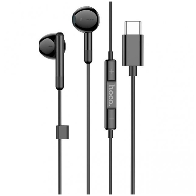 Наушники Hoco M93 Type-C Joy wire-controlled digital earphones with microphone Black (M93)
