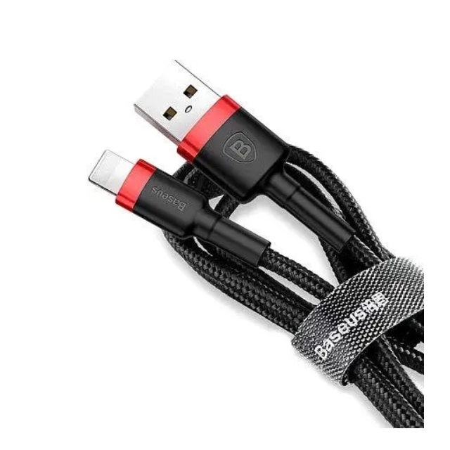Кабель Baseus cafule Cable USB For lightning 1.5A 2M Red + Black