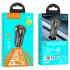 АЗУ Hoco Z46A Blue whale PD20W+QC3.0 car charger Metal Gray (Z46A)